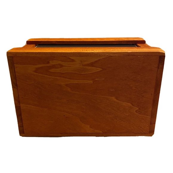 Dashing Fine Gifts Wood Bottle Caddy with Bottle Opener New - Picture 5 of 7